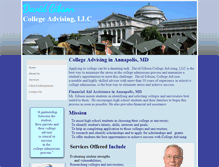 Tablet Screenshot of dr-gibson-college-advising.com